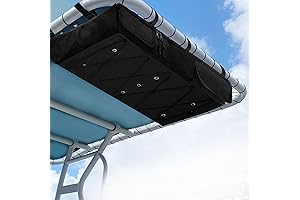 4-Rod Fishing Rod Holder T-Top Storage Bag Secure Rack For Life Jackets