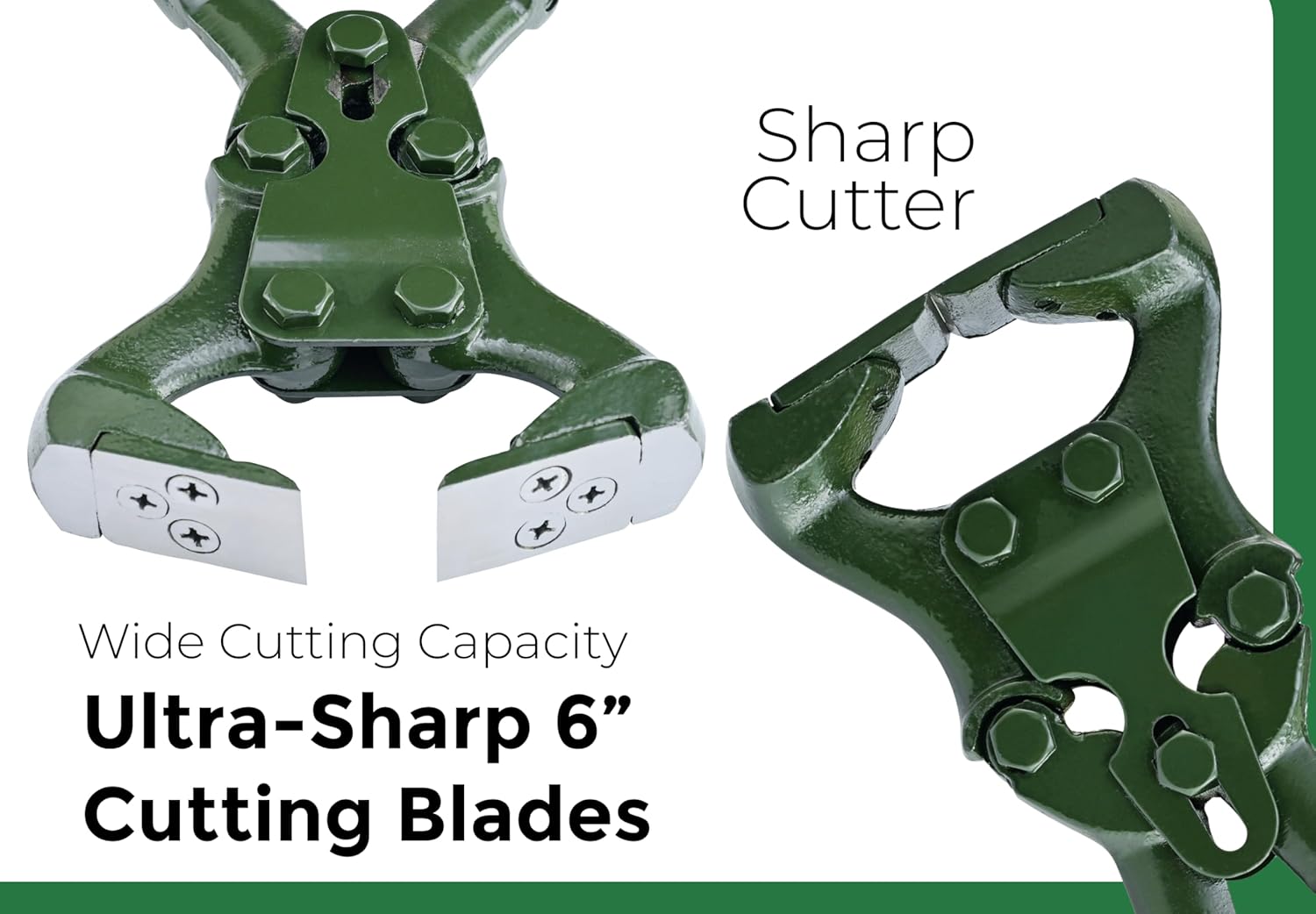 17” Hoof Trimmer - Heavy-Duty Carbon Steel Farrier Tool for Precision Hoof Trimming | Durable Green Coating, Sharp Blades, Bolted Construction, Rubber Grip Handle for Horses & Livestock