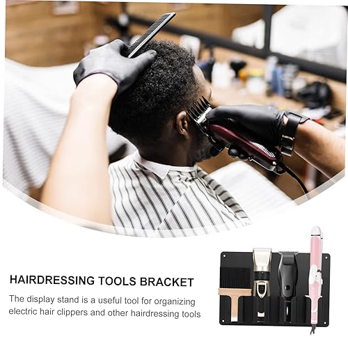 Miniatura 8 de Soporte de Fader Eléctrico Soporte de Peine Soporte de Herramienta Estante de Almacenamiento de Herramientas Barbero Clipper Organizador Clipper