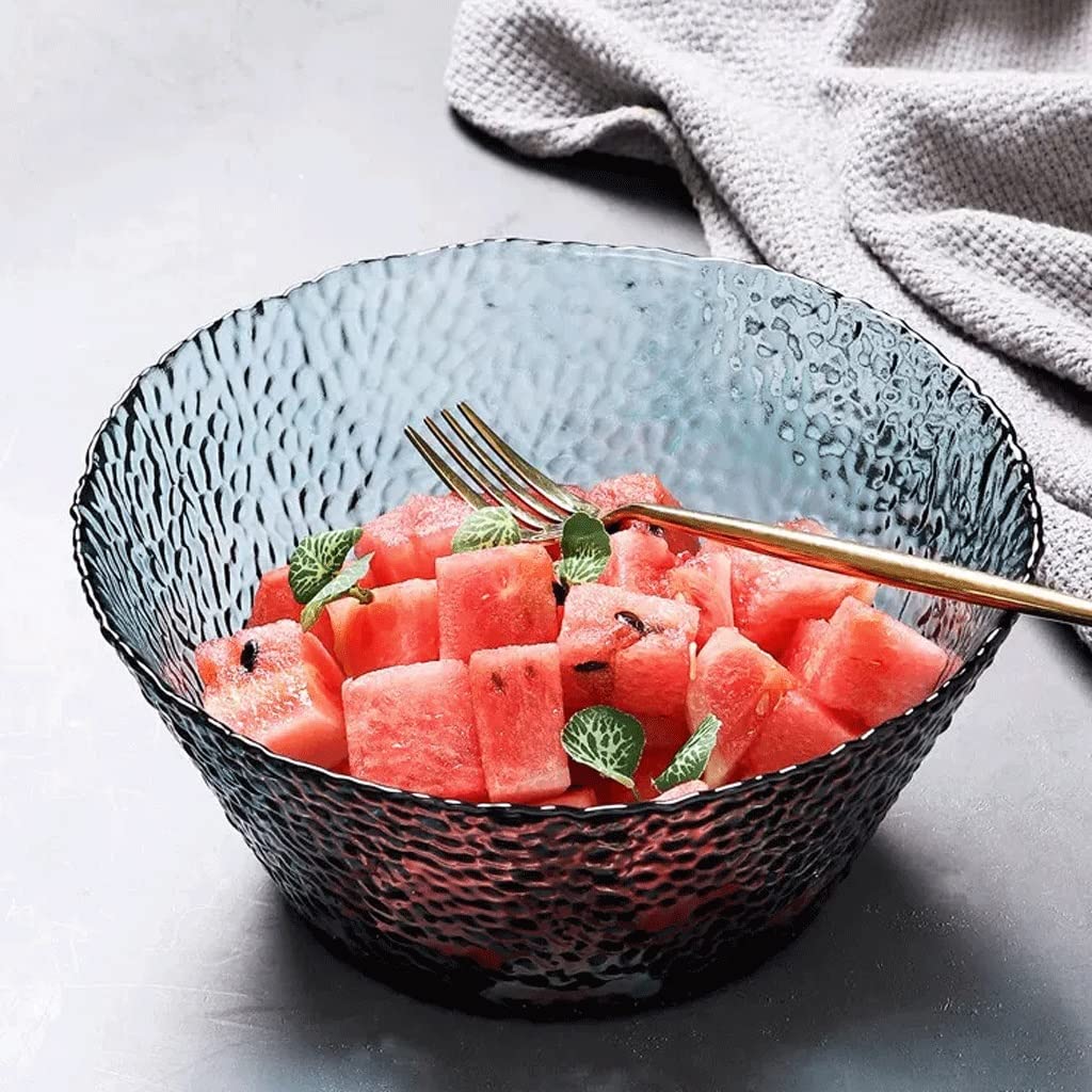 Salatschüssel Moderne Große Glas Schüssel Kreative Obstsalat Schüssel Haushalt Nette Suppenschüssel Transparent Nordic Geschirr Obstschale(B2pc)