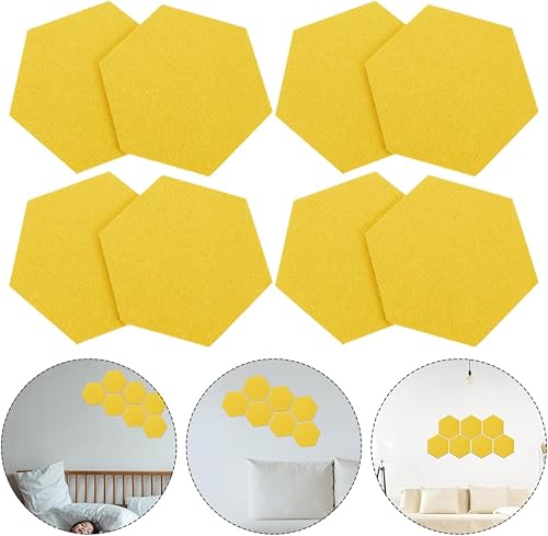 Miniatura 3 de MAGICLULU 12 piezas de fieltro para telón de fondo de pared, tablero de anuncios para el hogar, azulejos de pared de fieltro, tablero de corcho