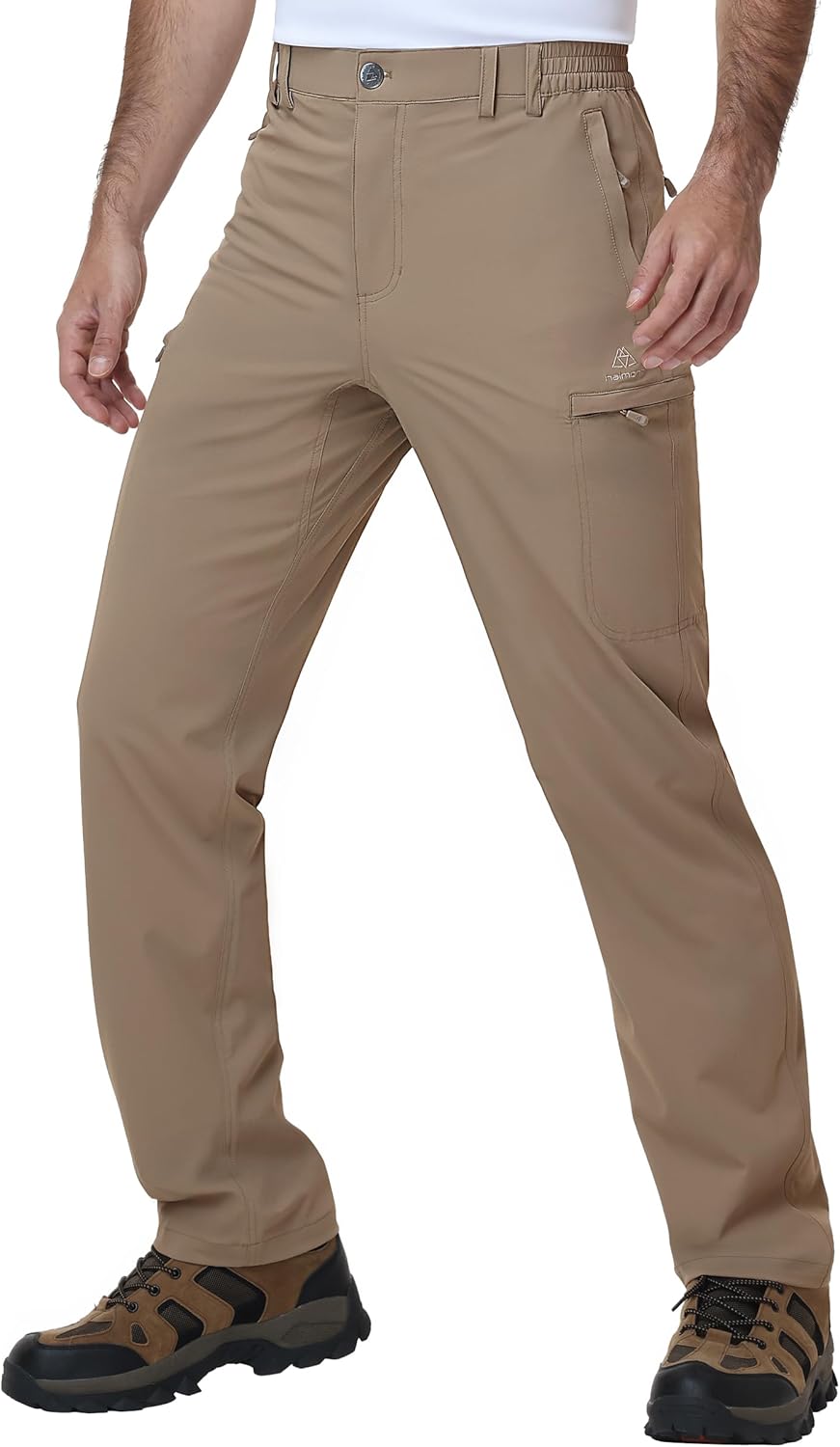 Haimont Men's Hiking Cargo Pants 6 Pockets Nylon Strech Lightweight Quick Dry Water Resistant Outdoor Travel, 30"/32"/34"