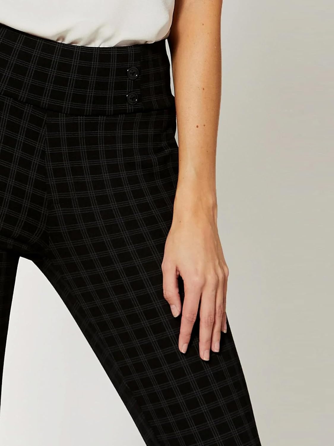 Conceited Stretch Slacks for Women - Wear to Work - Tummy Control - Slim Leg - Pockets - Ponte - (Available in Plus Size) - Image 6