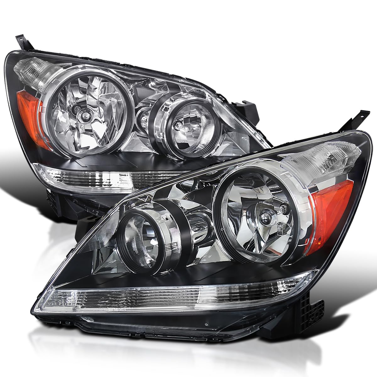 Spec-D Tuning Clear Headlights Compatible with 2005-2007 Honda Odyssey L+R Pair Head Light Lamp Assembly