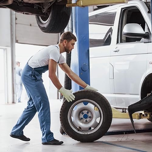 Miniatura 6 de Vgo... PA9501 - 2 pares de guantes de trabajo de piel de cerdo sin forro para hombre (talla L, dorado, PA9501)