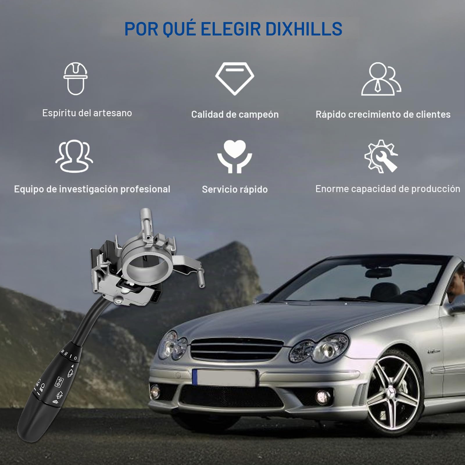 0005452310 Interruptor de dirección intermitente compatible con Mercedes Benz Clase C W203 S203 CL203 CLK C209 A209 2000 – 2010, repuesto para A0005452310 251739 107160