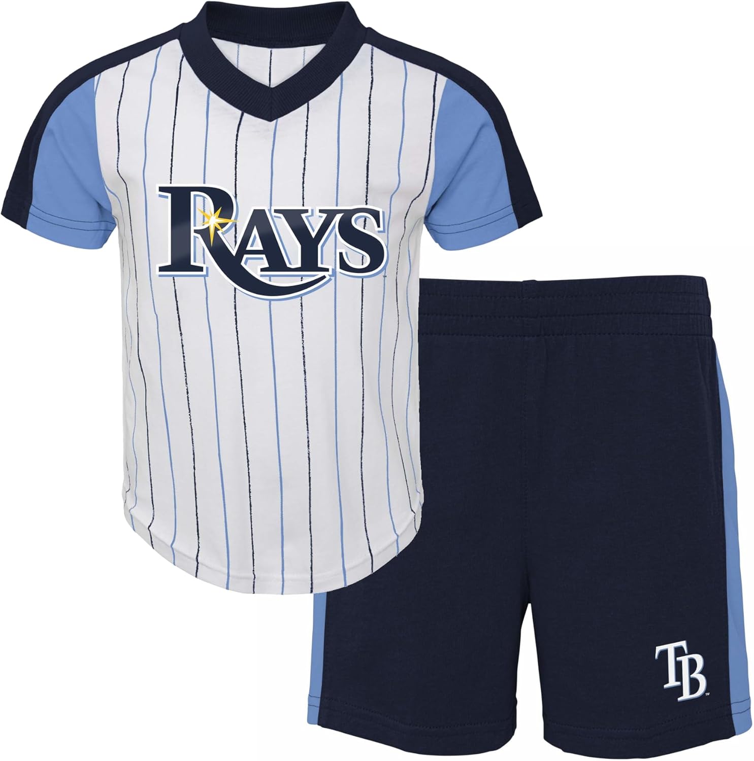 Outerstuff MLB Toddler 2-4 The Line Up Official 2 Piece Short Sleeve T-Shirt & Shorts Set