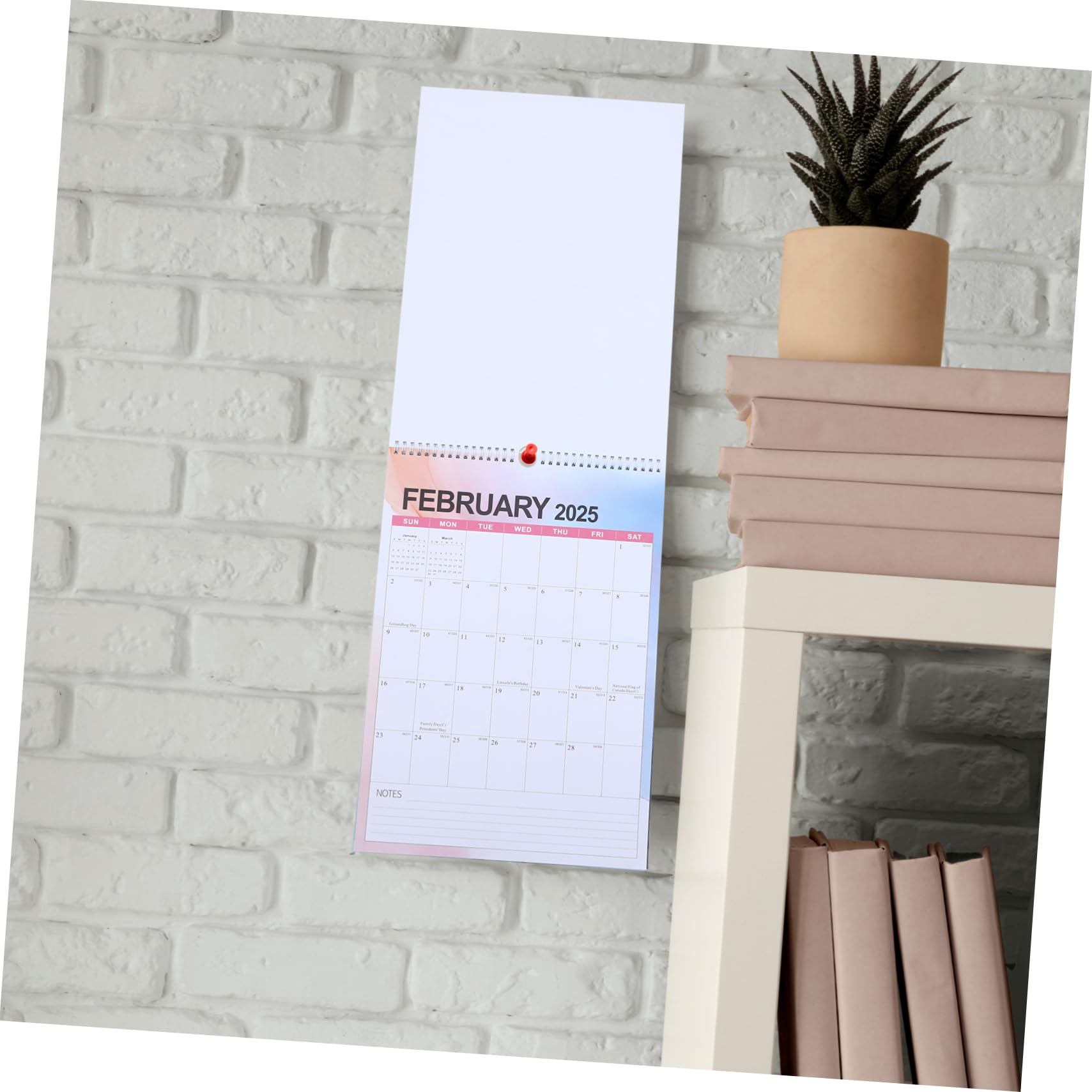 SEWACC 4 Piezas Calendario Colgante De Pared Moderno Calendars Papel
