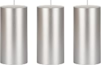 Vista 23 de Mega Candles 3 velas redondas blancas sin perfume, velas de cera de alta calidad vertidas a mano de 3 x 6 pulgadas, decoración del hogar