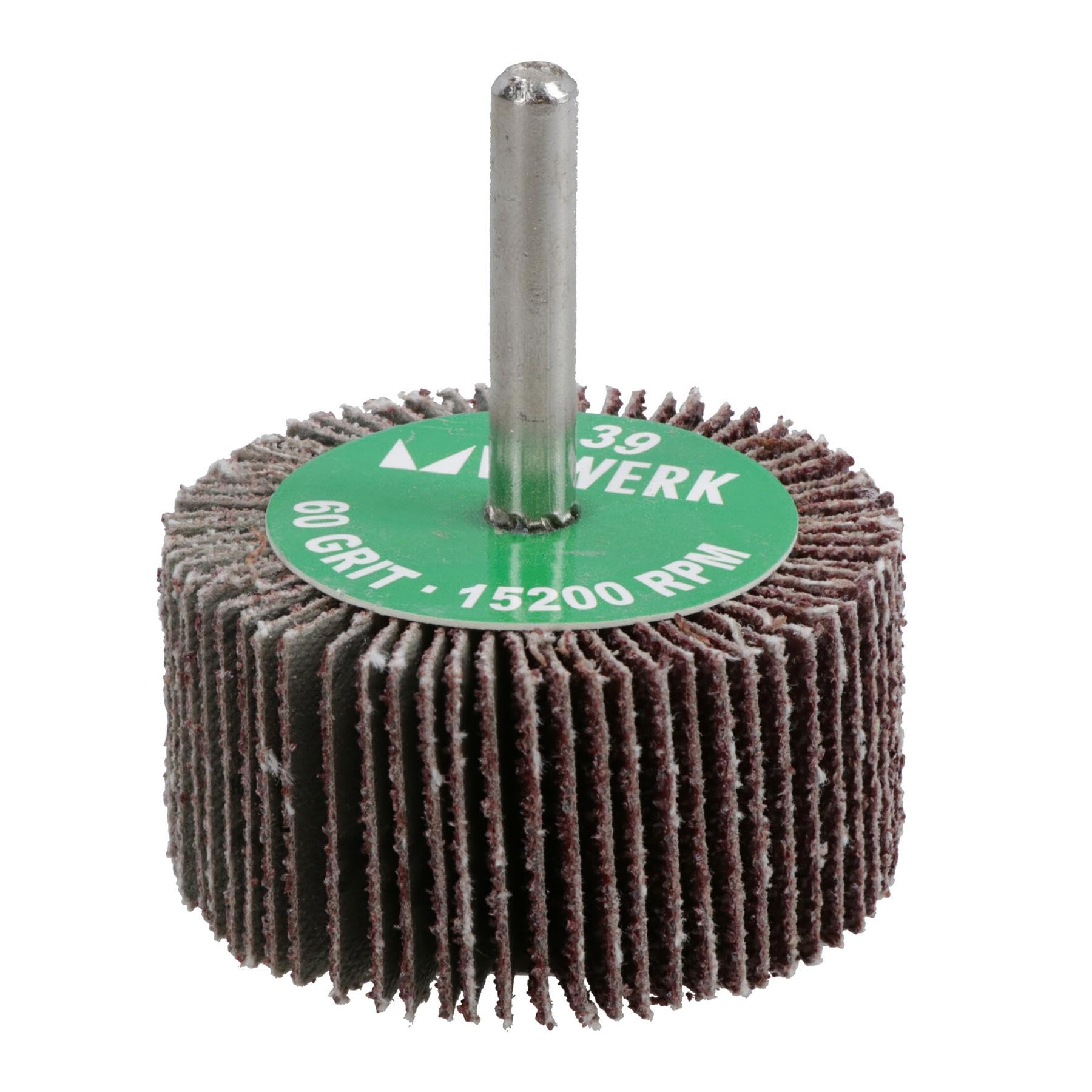 Almohadillas de lijado abrasivas de grano 60 de 50 mm para taladros, amoladoras, vástago de 6 mm, 60 unidades