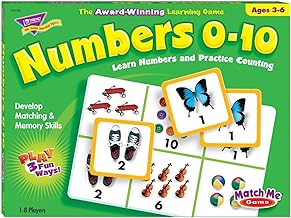 Match Me Game–Numbers 0-10, Learn Numbers and Practice Counting with Photos, Develop Matching and Memory Skills, Play 3 Fun Ways, Ages 3 and Up