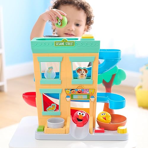 Miniatura 2 de Sesame Street 'Round The Neighborhood - Juego de 4 piezas de bola y figuras, sonidos y frases, juguetes para niños para edades de 12 meses por Just