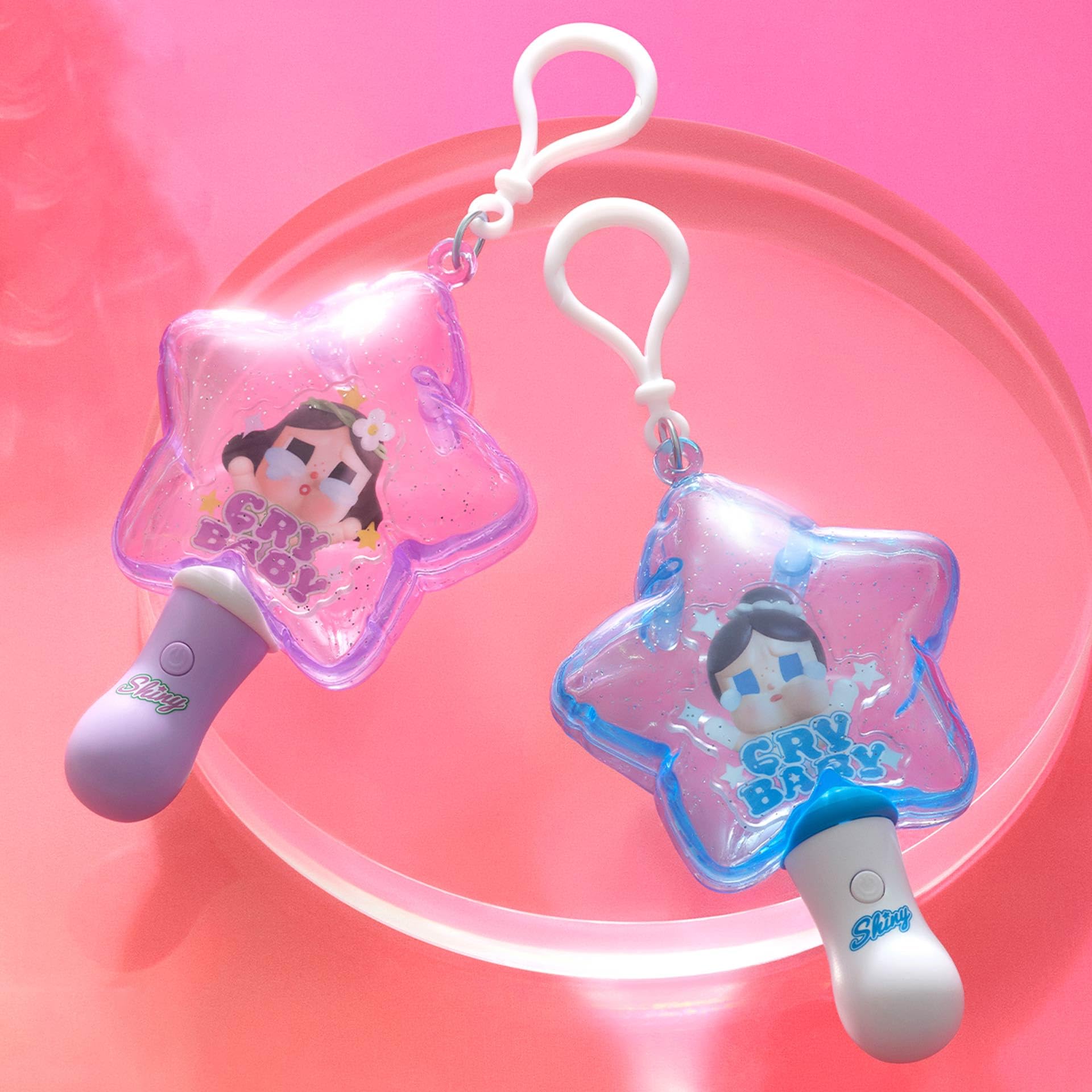 Amazon.com: POP MART CRYBABY SHINY SHINY Series-Luminous Pendant