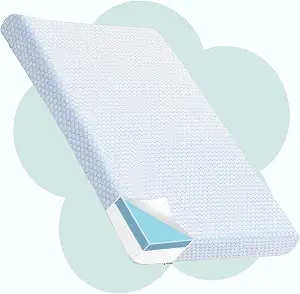 DIBAKO Pack and Play Mattress,38x26 Pack N Play Mattresses,Memory Foam Pack N Play Mattress Pad with Removable Washable Cover,Portable Mini Crib Mattress for Infants, Baby and Toddler