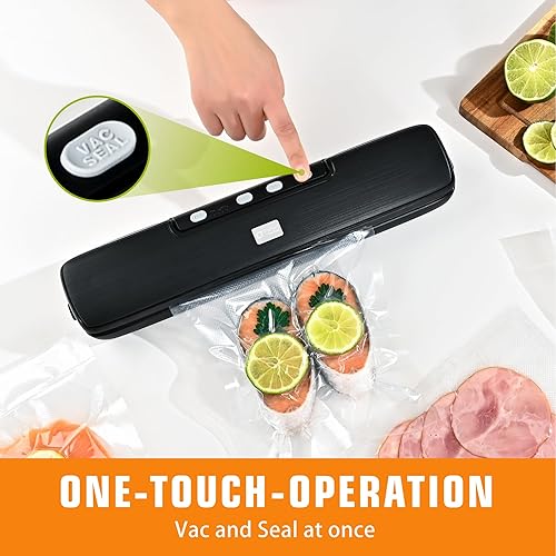 Miniatura 3 de Máquina selladora al vacío, máquina selladora de alimentos Kitchen in the box para almacenamiento de alimentos, modos secohúmedoselladovacíovacío