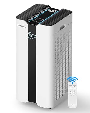 CleanForce Extra Large Air Purifier for Home Large Room H13 HEPA Air Purifier with Carbon Covers 3000ft Office