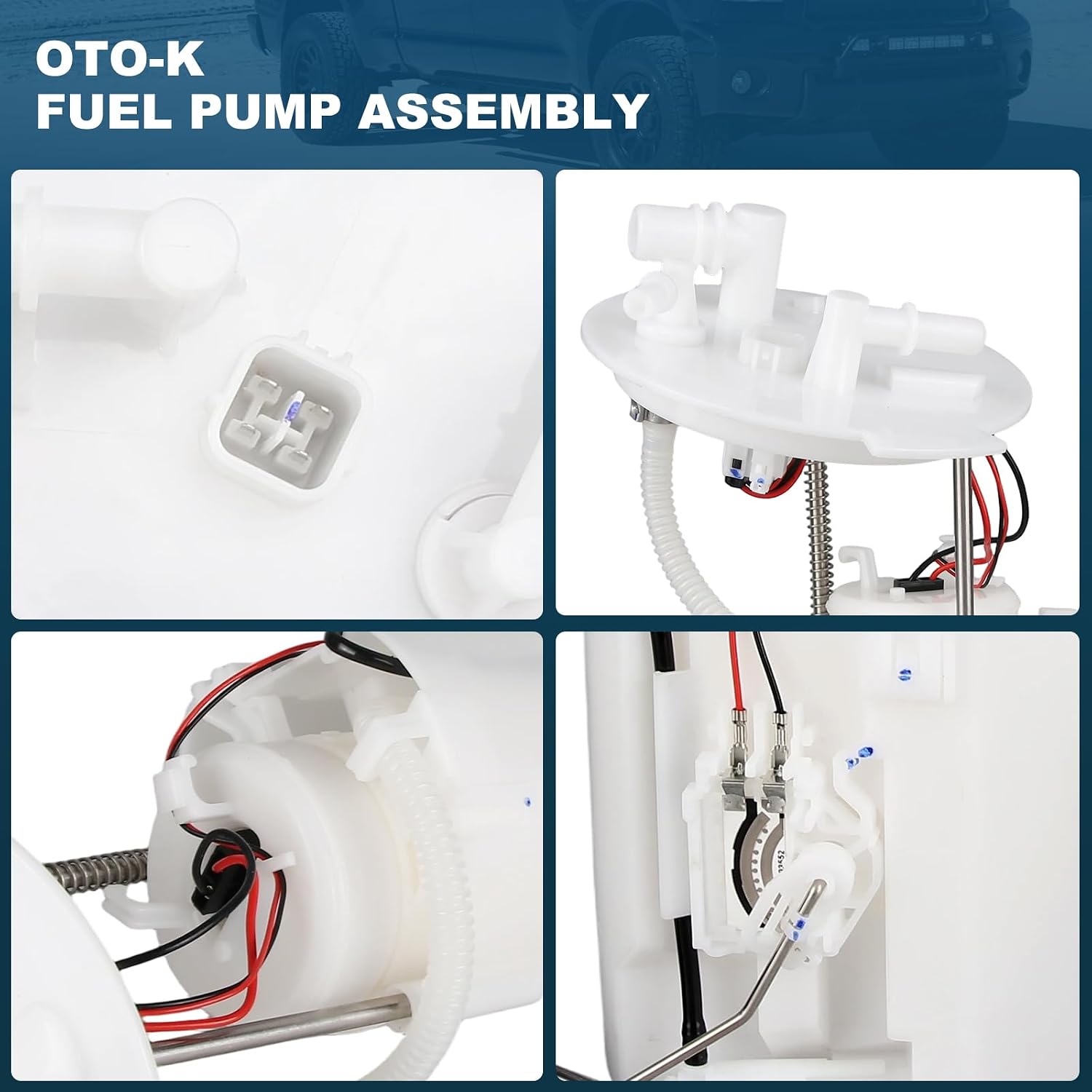OTO-K Electric Fuel Pump Module Assembly Compatible with Honda Civic 2016-2020 1.5L 2.0L, Replaces# 17045-TBA-A02 17045-TBA-A03 17045-TBA-A00 17045-TBA-A01