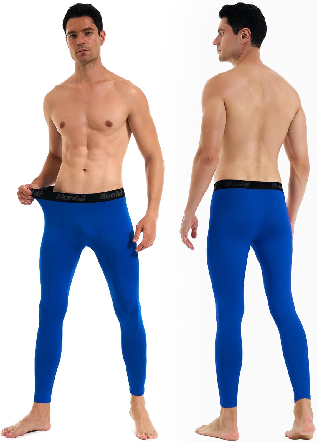 Runhit Men’s Compression Pants Running Tights Workout Leggings Athletic Base Layer Pants for Sports Yoga Basketball - Image 2
