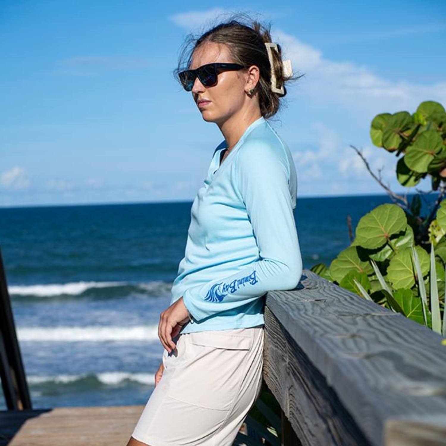 Bimini Bay Outfitters LTD Cabo Women’s UPF Quick‑Dry Mesh Long Sleeve Outdoor Performance Shirt