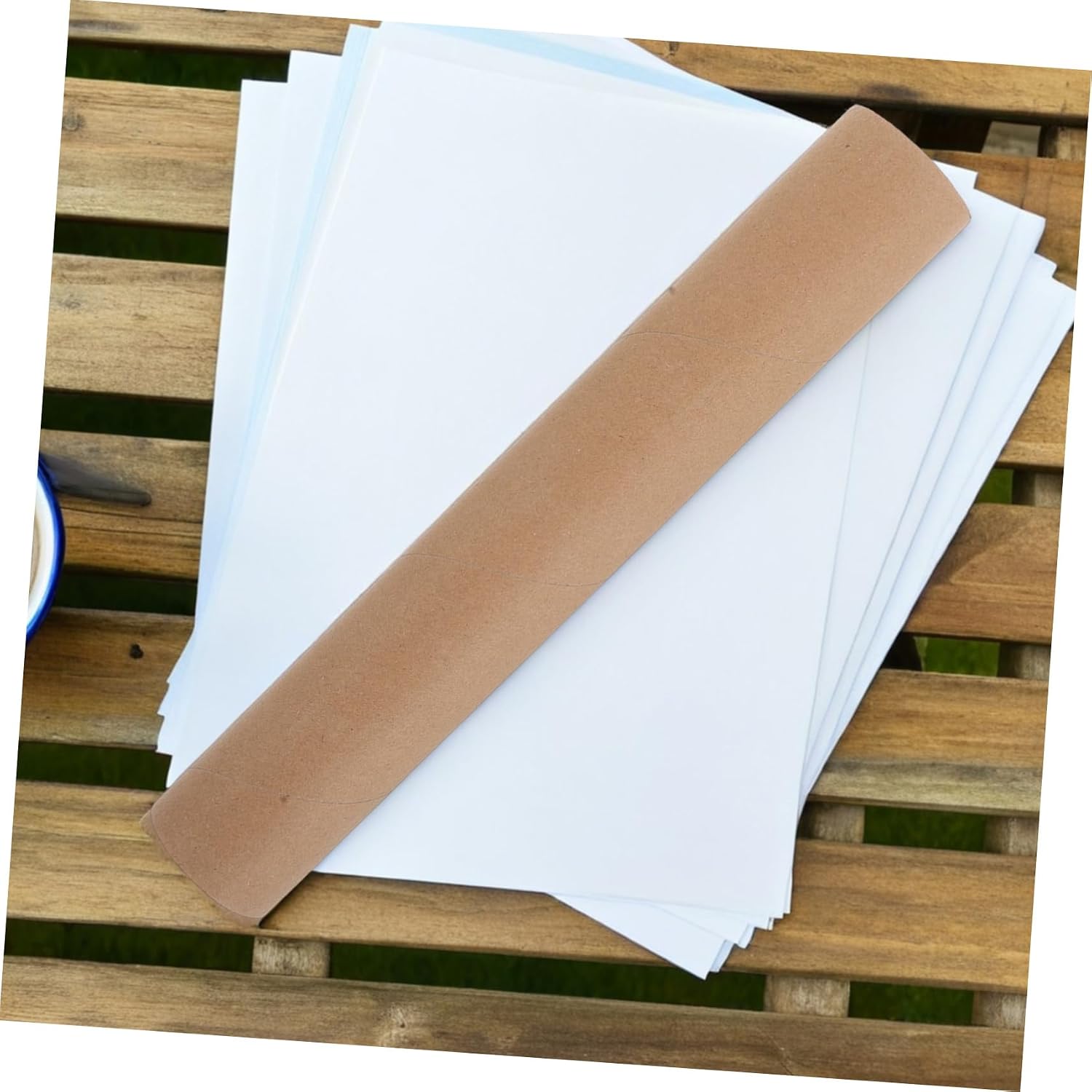 TEHAUX 10Pcs Brown Kraft Paper Tubes Sturdy for Art Storage Mailing Posters DIY Crafts Office Organization Classroom Projects Durable Empty Rolls