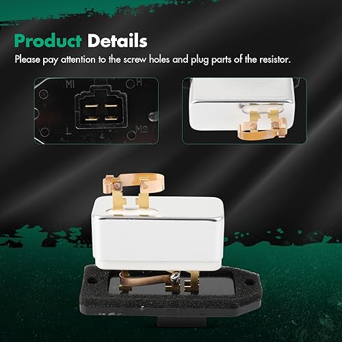 Miniatura 1106 de SCITOO Resistencia de motor de ventilador HVAC para 2008-2013 para Chrysler 300/2008-2016 para Town & Country/2008-2010 para Dodge Charger/2008-2018