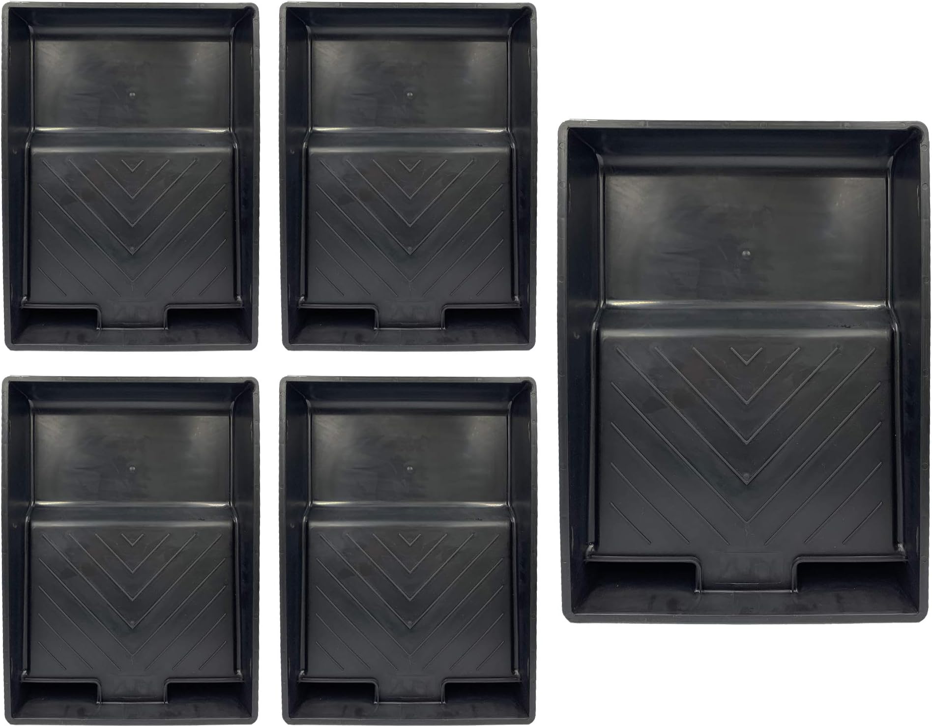 Plastic Paint Tray 9" Painting Tray Durable Decorating Roller Trays 9 Inch Wide - Pack of 5