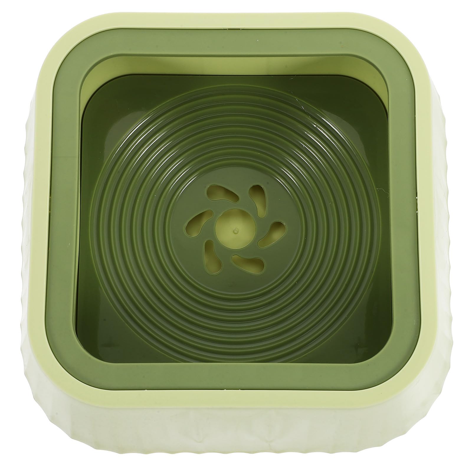 Anti Spill Cat and Dog Water Bowl for Small Dogs 1300ml Green