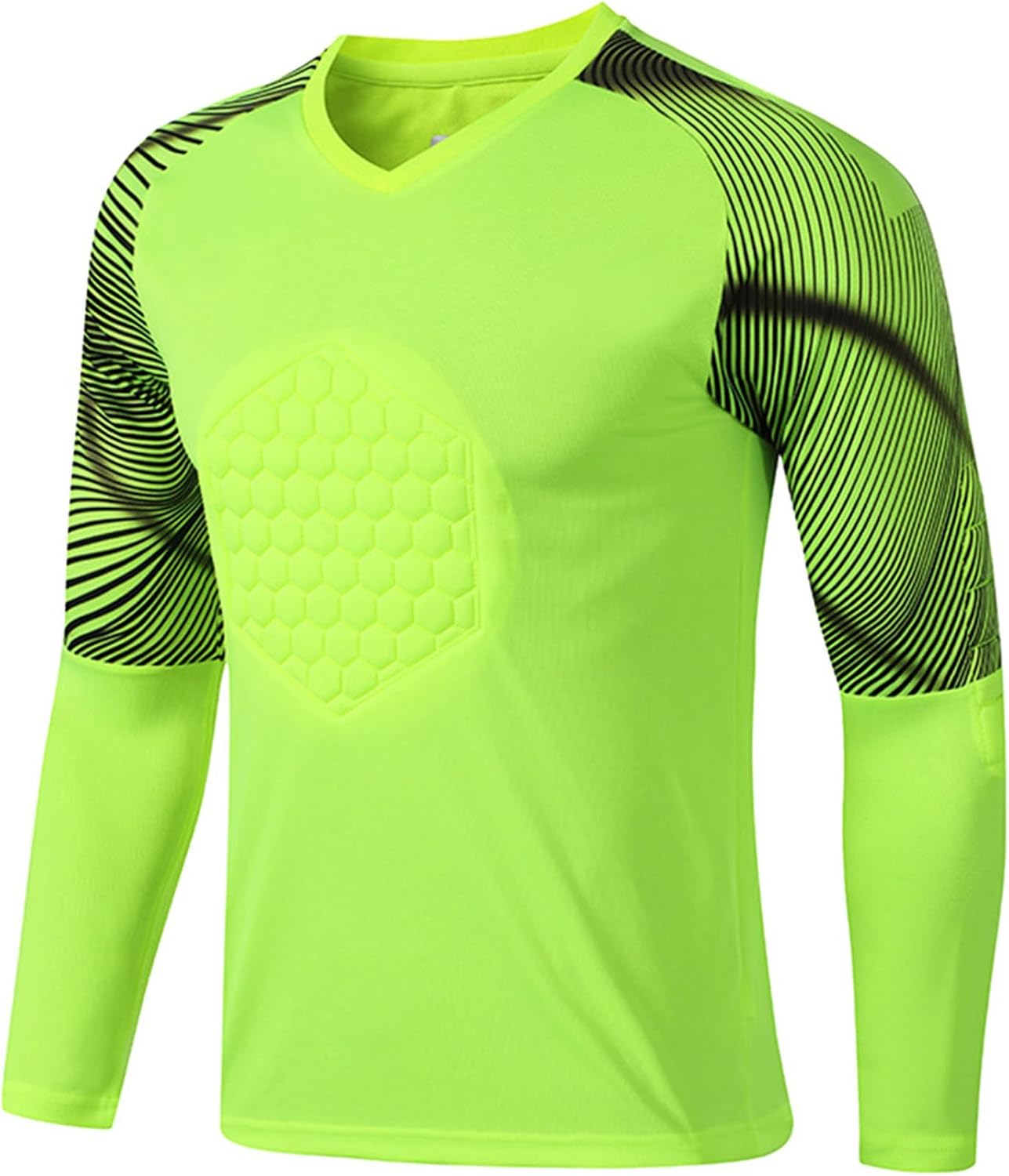 TiaoBug Kids Boys Gladiator Goalkeeper Jersey Padded Goalie Shirt Soccer Jersey Sports Team Training Uniforms