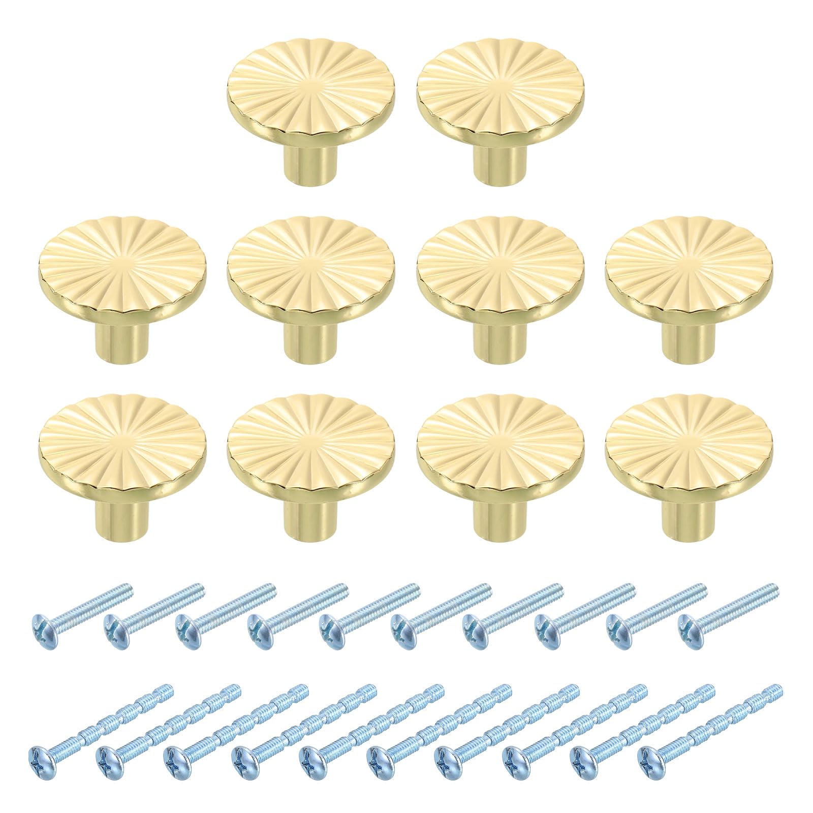 Boutons d'armoire ronds dorés pour sublimer votre cuisine et vos meubles de chambre