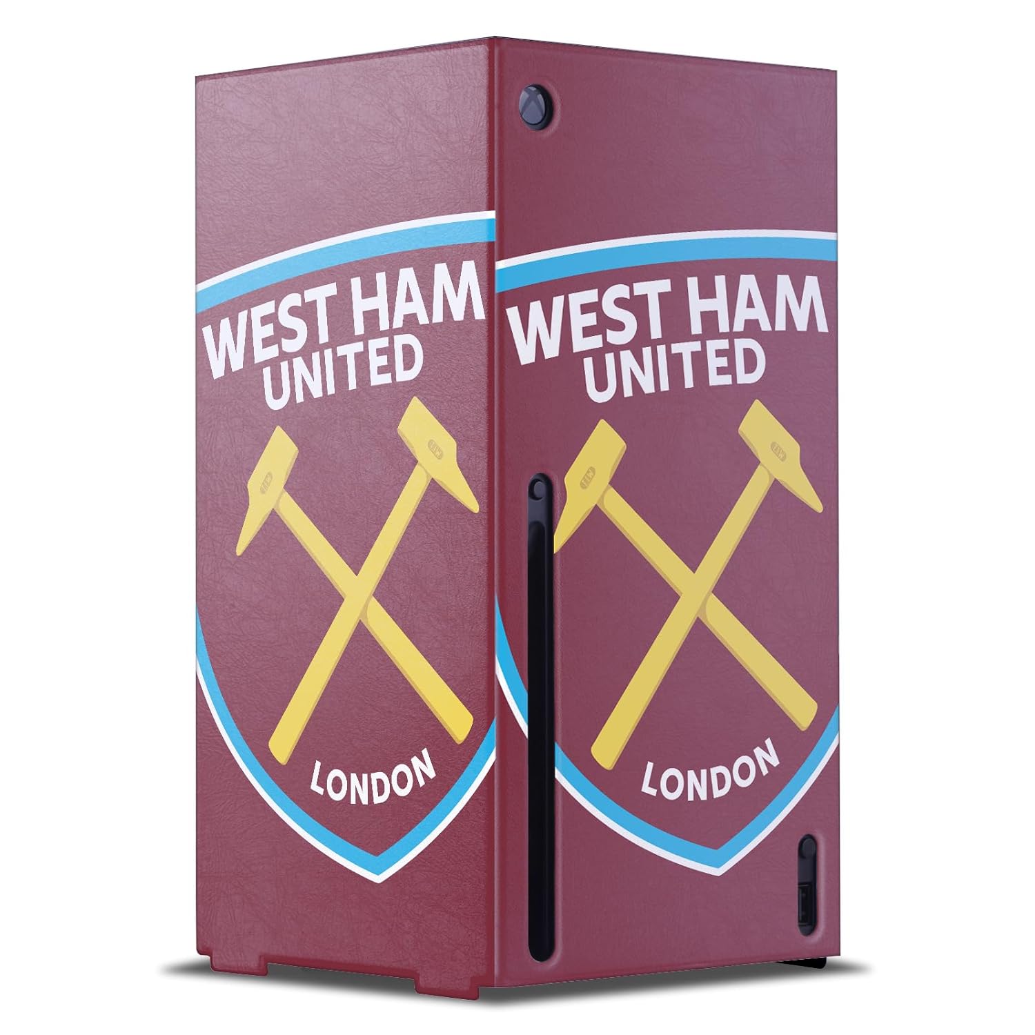 Head Case Designs Officially Licensed West Ham United FC Oversized Art Game Console Wrap Case Cover Compatible With Xbox Series X