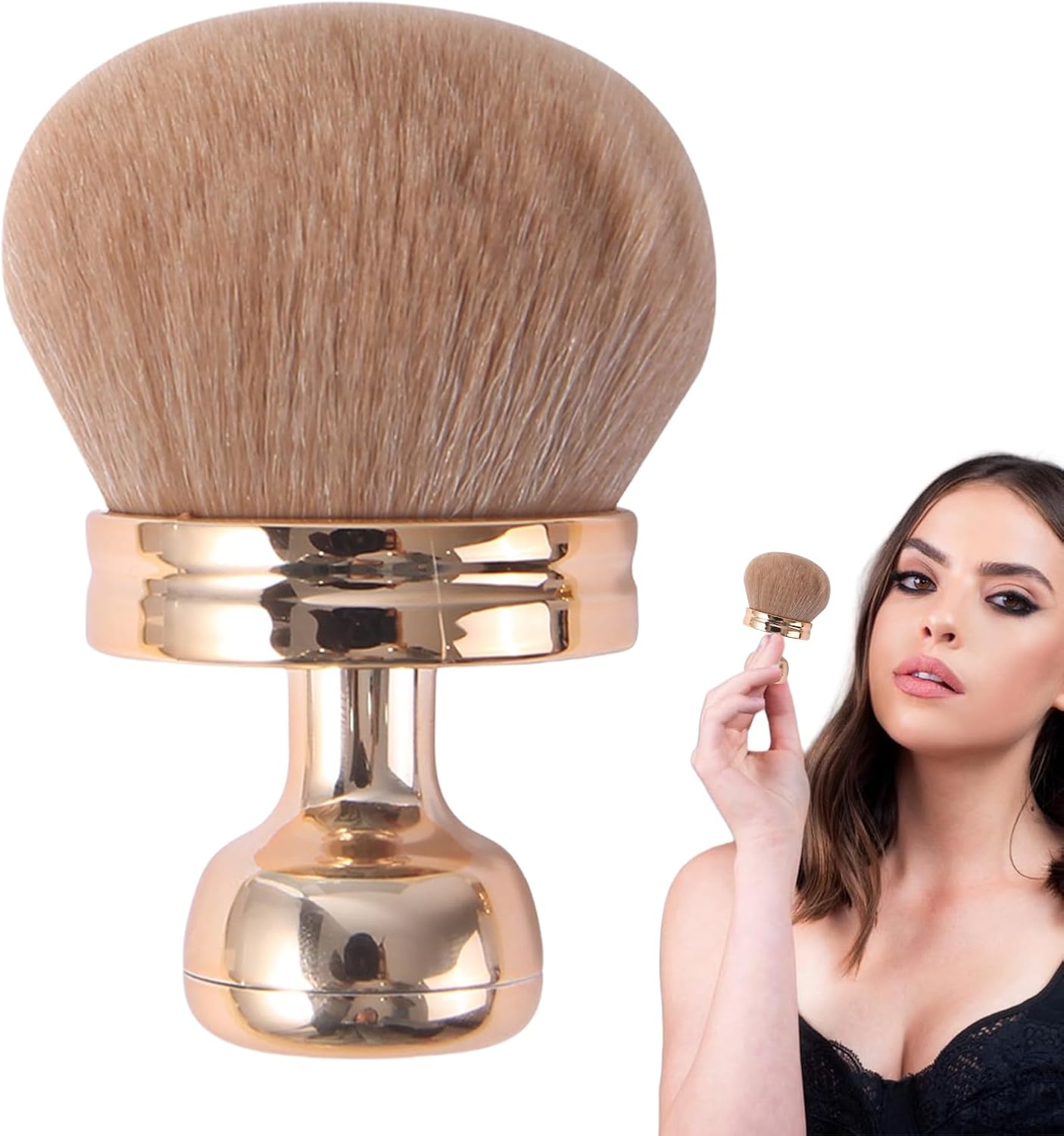 Tan Brush, Body Tan Brush – 3 Inch Face Makeup Body Tan Borstel Grote Borstel,Cosmetica Cover Foundation Cream Cream Applicator Breed voor Moeder, Vrienden