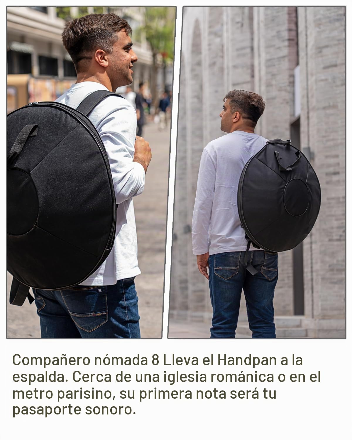 Instrumento handpan 440 Hz Re menor 22 pulgadas hand pan steel drum hand drum 9 notas 10 notas 12 notas Tambor de lengüeta de acero premium para meditación y relajación (azul, 9Y)