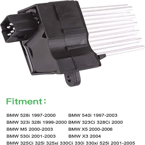 Miniatura 3 de Resistencia del motor del ventilador del calentador para B-MW E46 E39 X5 X3 97-06 64116923204 64116929486 Unidad de contol de etapa final
