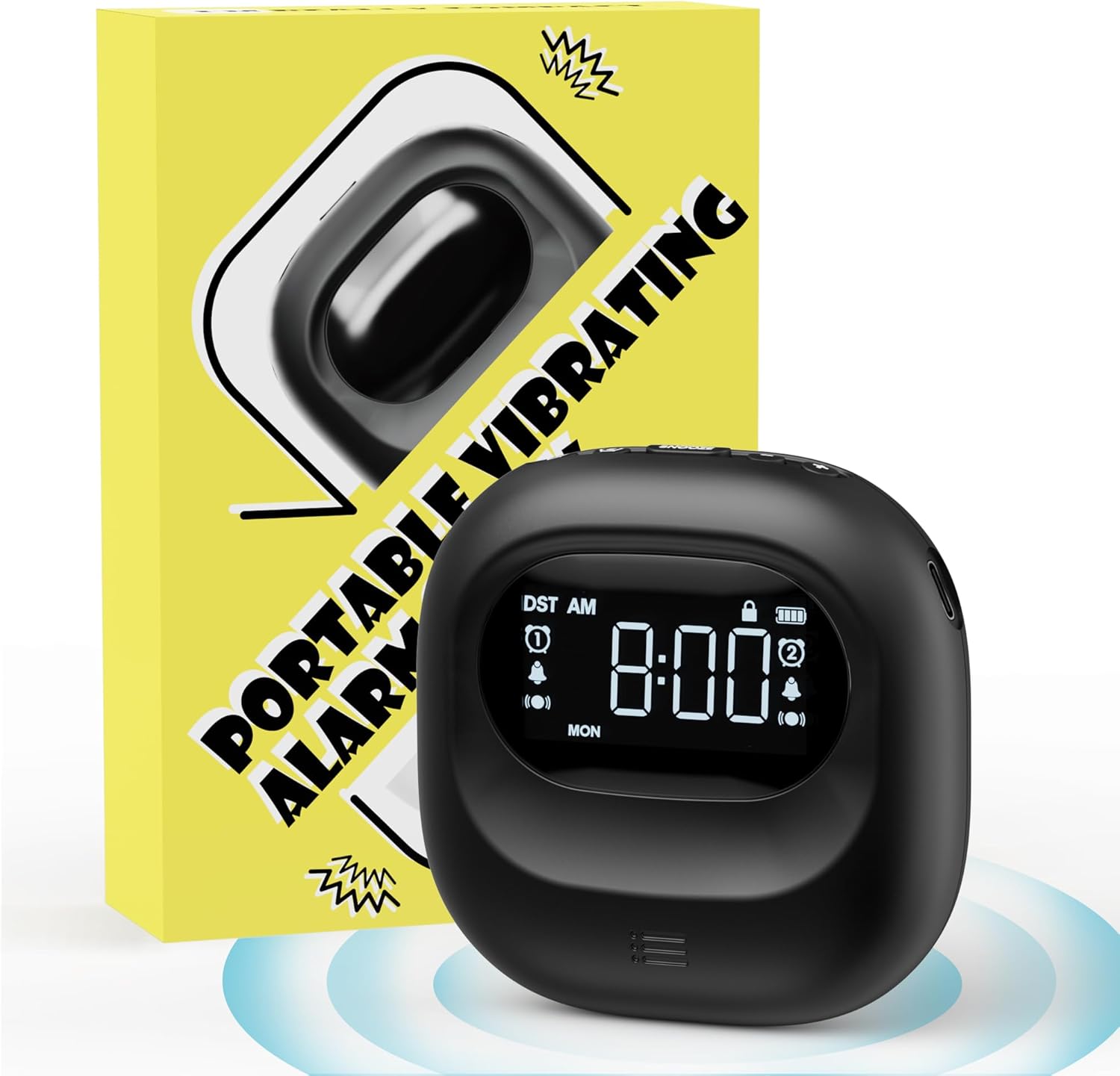 Roxicosly Cordless Vibrating Clock and Bed Shaker Clock