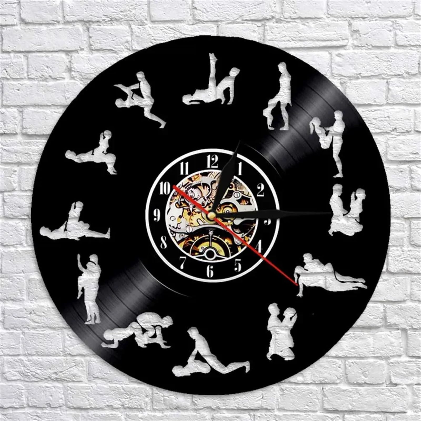 Amazon.com: Inspired Vinyl Record Wall Clock Human Positions Laser