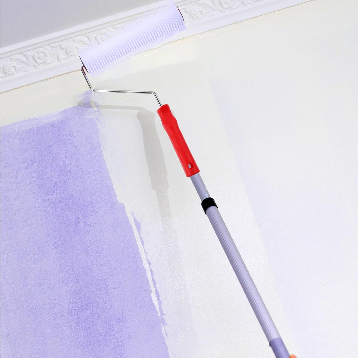 Spiked Roller Self Levelling Tools, 230mm Spiked Roller with 15mm Teeth, Flooring Aeration Roller Brush Screeding Compound Tools(9 Inch, Teeth 3/5 Inch)