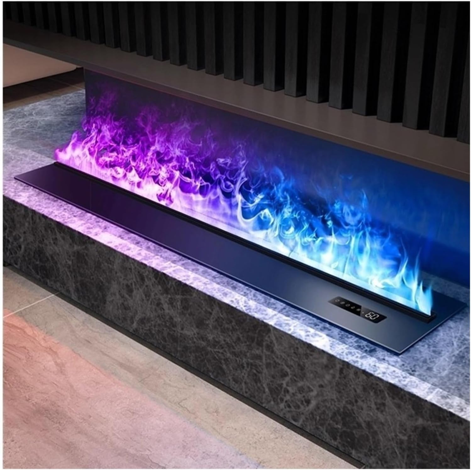 Decorative Fireplace Home Use Recessed Fireplace 3D Flame Water Vapor, Colorful Adjust(Medium)