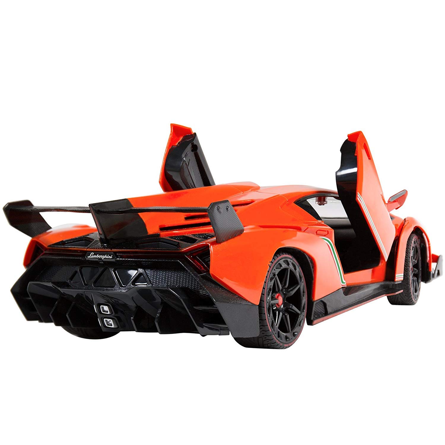 HOMCOM Voiture électrique licence Lamborghini Veneno 12V pour enfants avec portes papillon