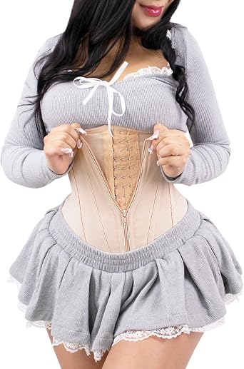 MODAKING Waist Trainer for Women 15 Steel Bones Colombian Corset Costillero Faja Shapewear, Tummy Control Waist Cincher