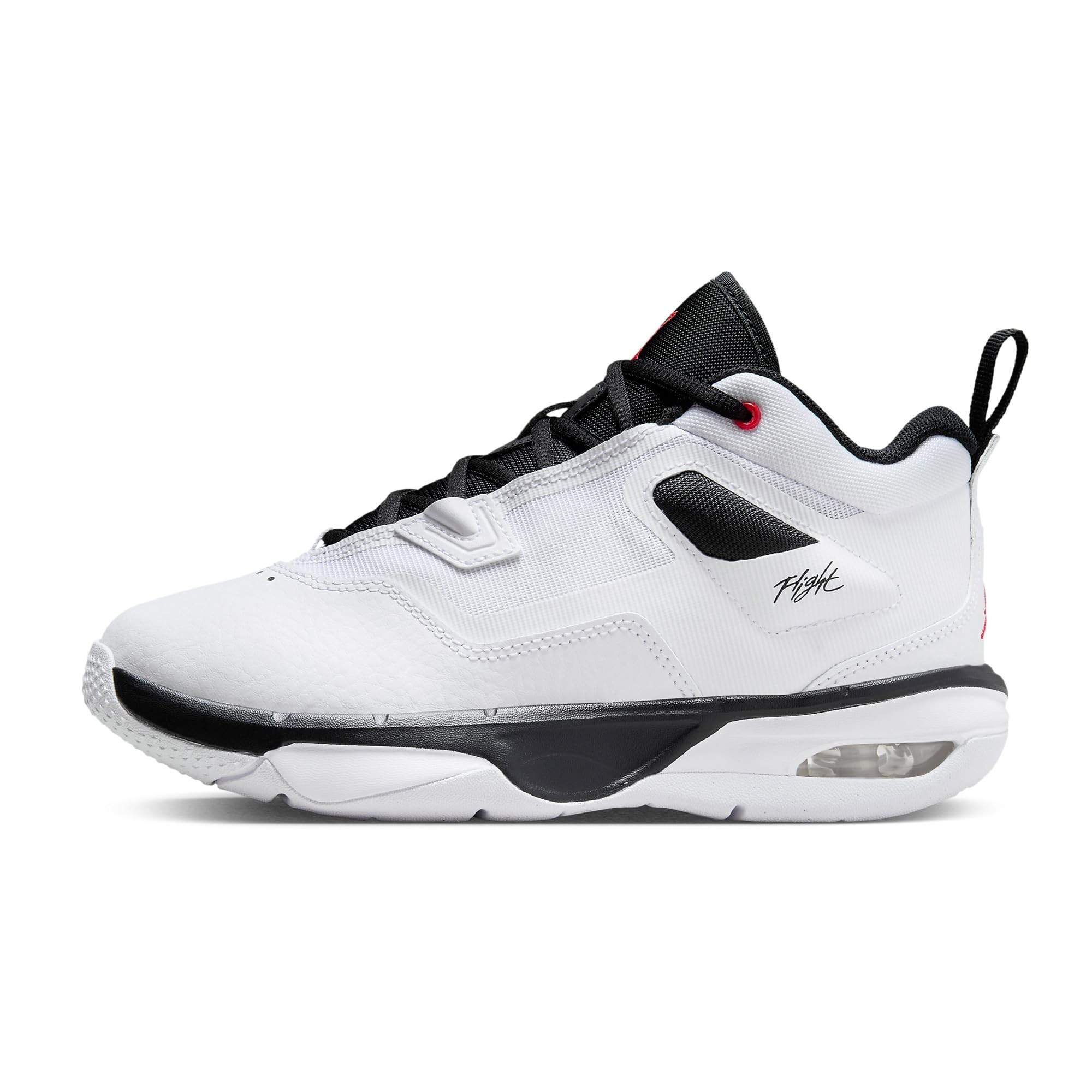 Jordan Stay Loyal 3 Big Kids' Shoes (FB9922-106, White/Black/University Red) Size 7
