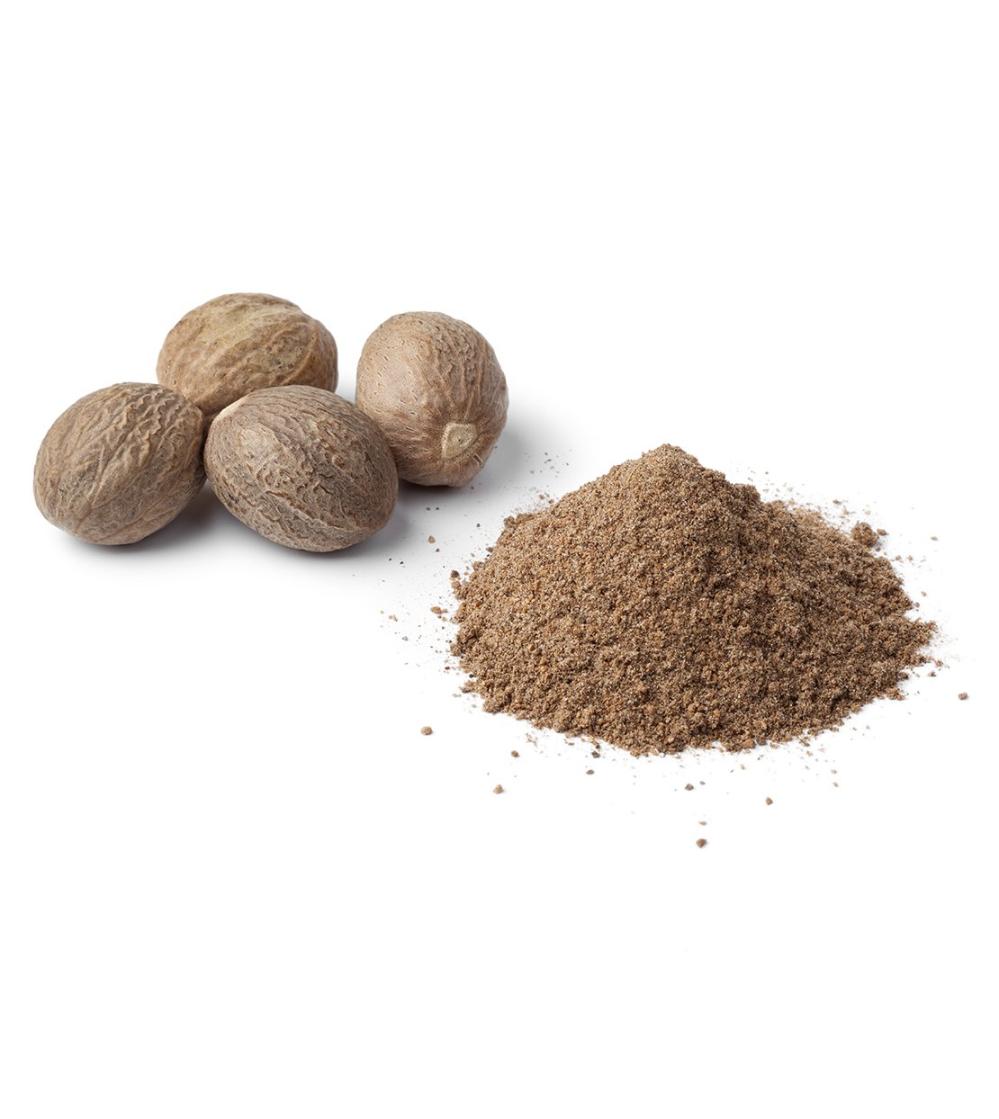 250 g de nuez moscada molida en polvo en dispensador para platos dulces y salados