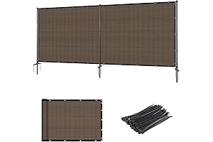 Outdoor Garden Yard Divider Fence with Iron Poles