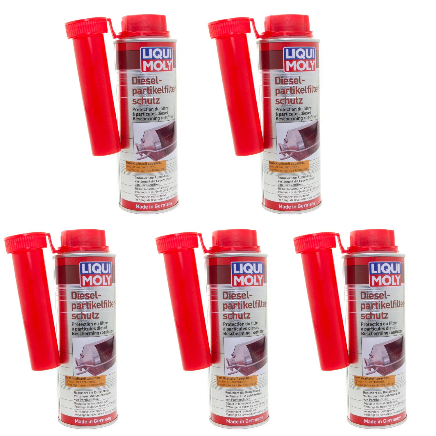 Dieselpartikelfilter DPF Diesel Partikel Filter Reiniger Schutz LIQUI MOLY 5148 5x 250 ml