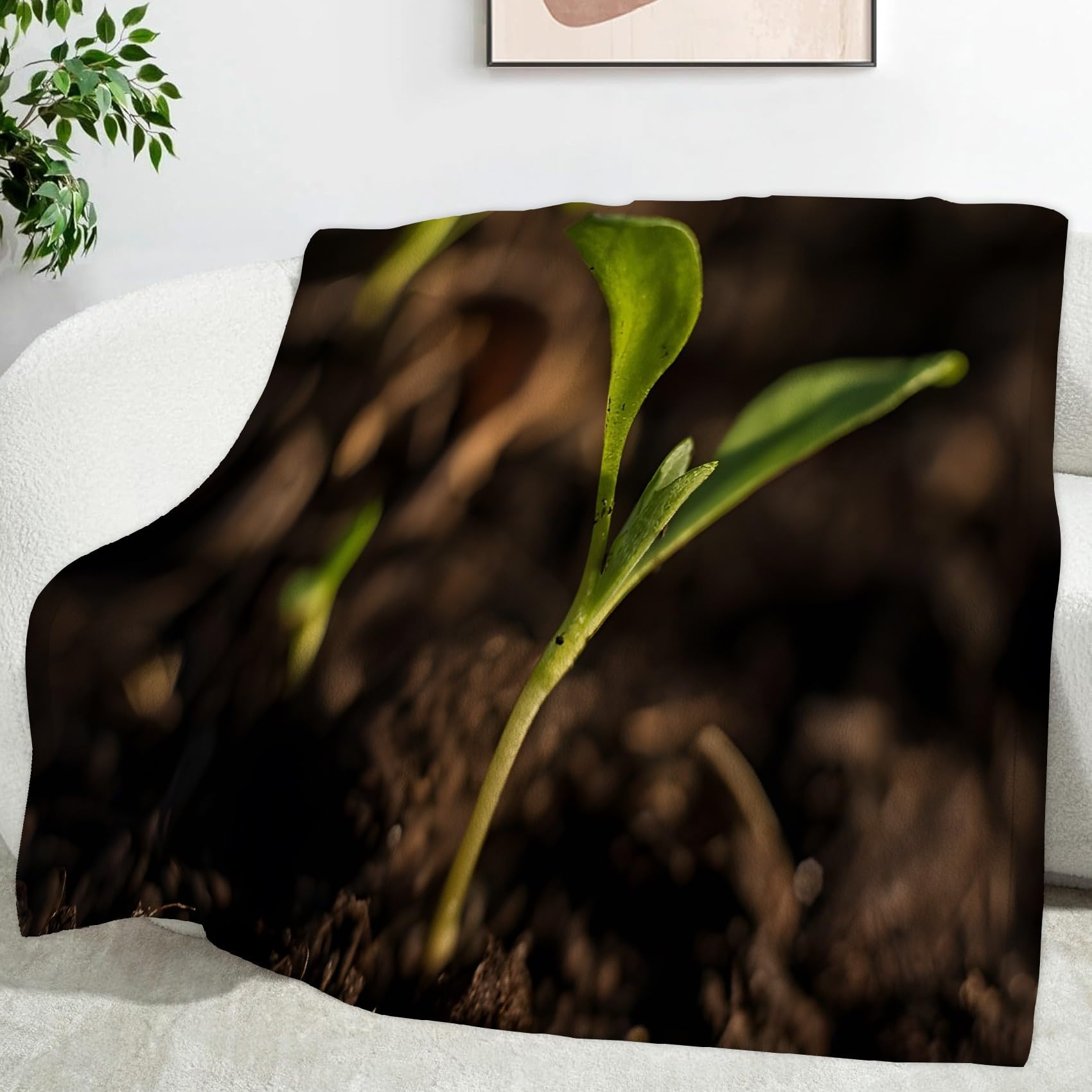 Couverture microfibre 130 x 150 cm plaid polaire chaud et doux
