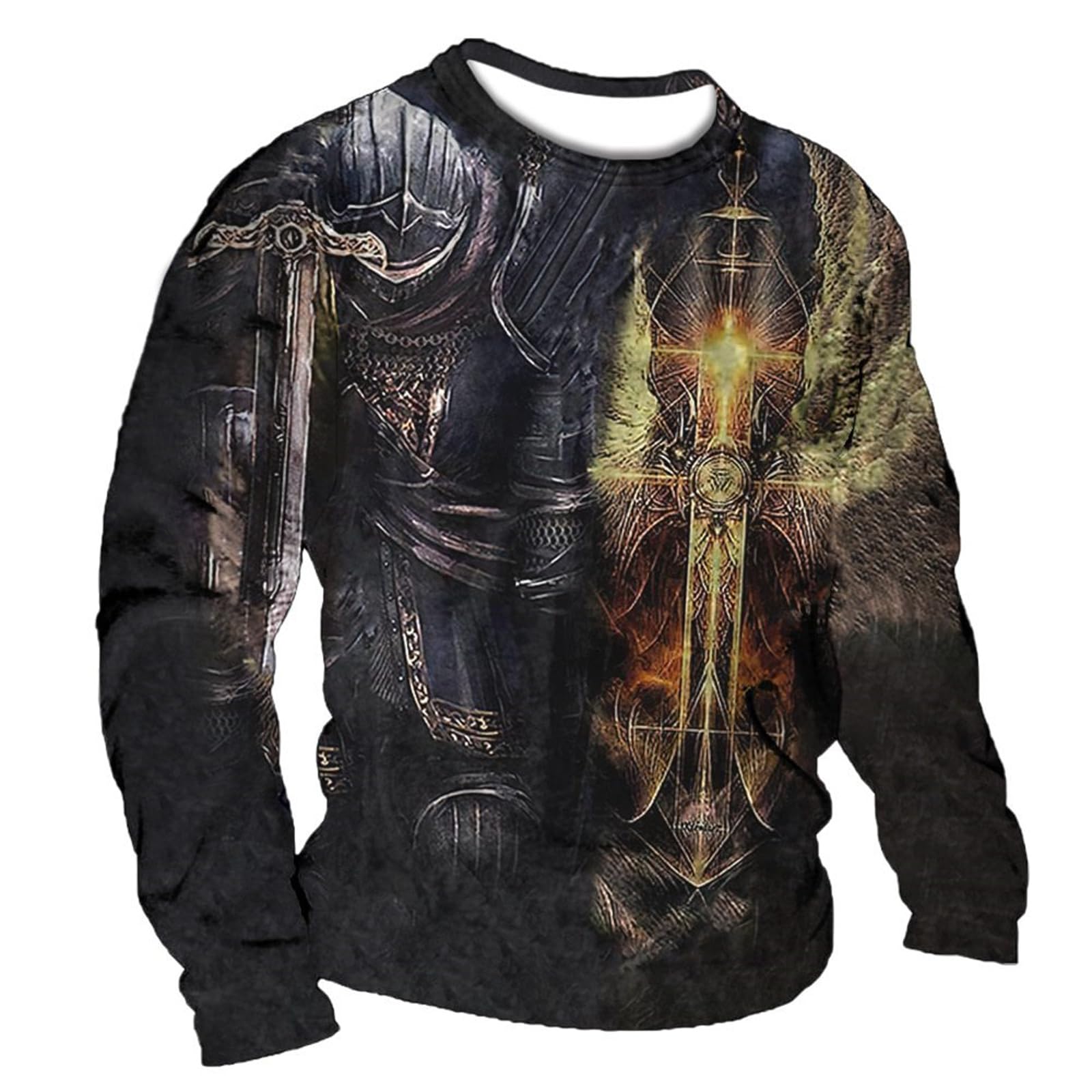 LiusuZhegFc Felpa Uomo / Donna Felpe 3D Stampa Cavallo Marrone Modello Animale Pullover Unisex