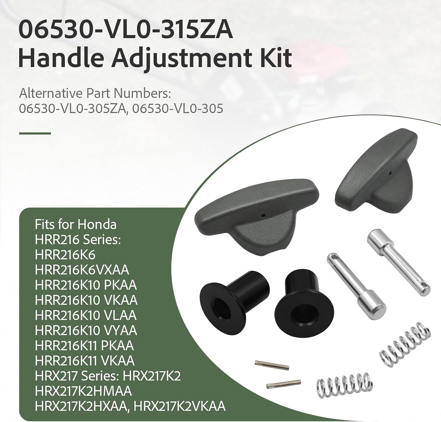 06530-VL0-315ZA Handle (2set) for Honda 21 "22" self-propelled lawn mower