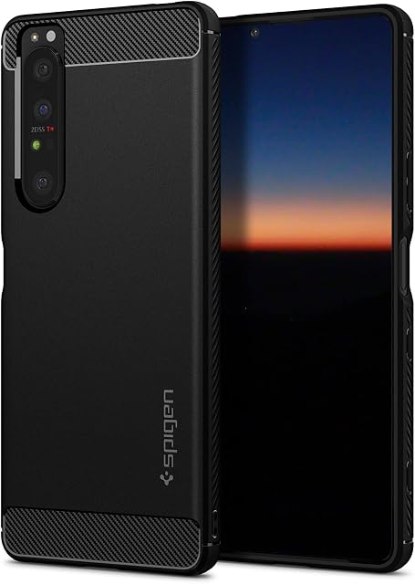 Spigen Rugged Armor Case Compatible with Sony Xperia 1 III - Matte Black