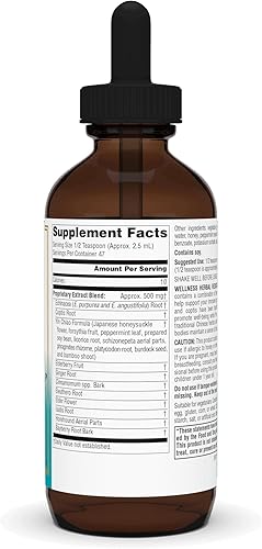 Vista 2 de Source Naturals Wellness Fórmula líquida de resistencia a las hierbas con equinácea, coptis y yin chiao apoyo inmunológico, 4 onzas líquidas