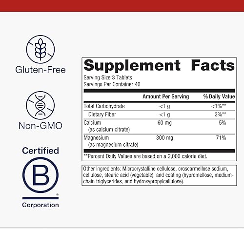 Miniatura 2 de Metagenics Citrato Mag, suplemento de citrato de magnesio con calcio para ayudar a apoyar la función muscular saludable - 30 porciones