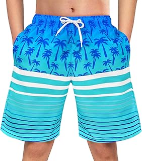 OlyPegic Boys Swim Trunks Swim Shorts Quick Dry Boys Bathing Suit Swimsuit Swimwear Toddler Kids Beach Board Shorts Youth